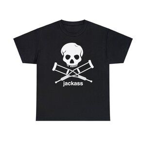Jackass Unisex Black Cotton Tshirt